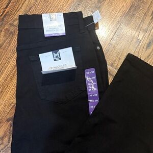 Men's Classic Black Straight Jeans
